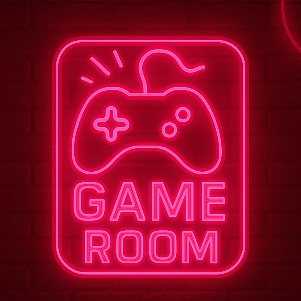 Led nápis game room – Obrázok 7