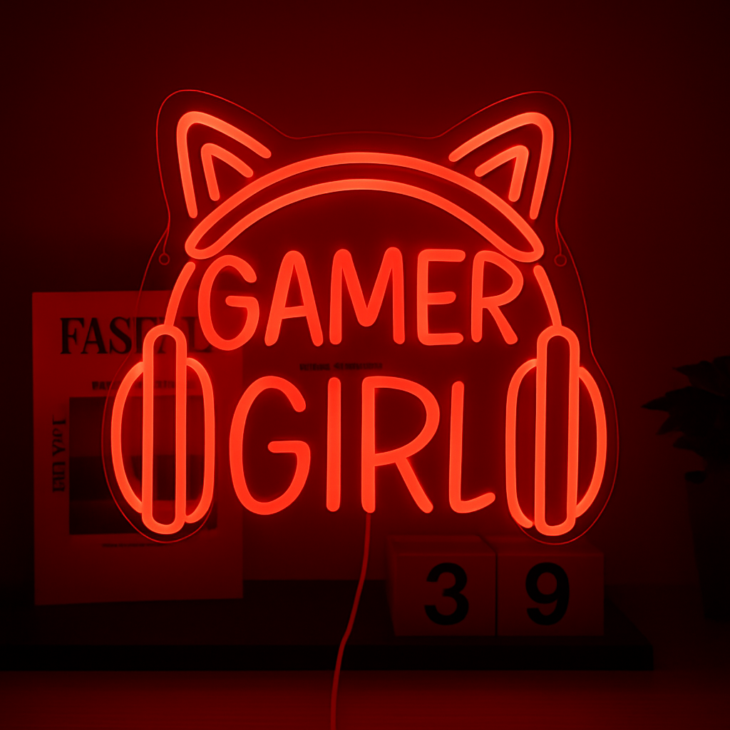 Led nápis gamer girl – Obrázok 3