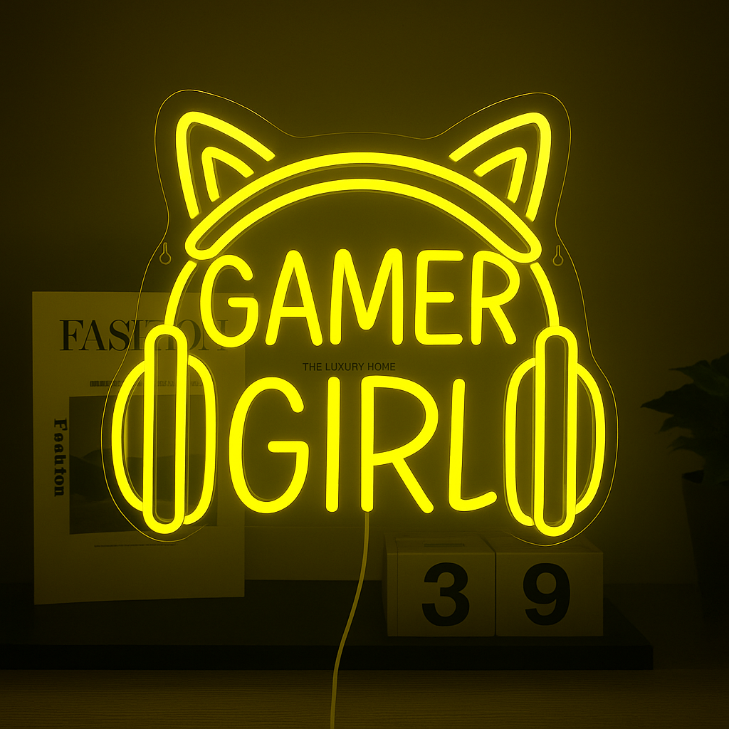 Led nápis gamer girl – Obrázok 4