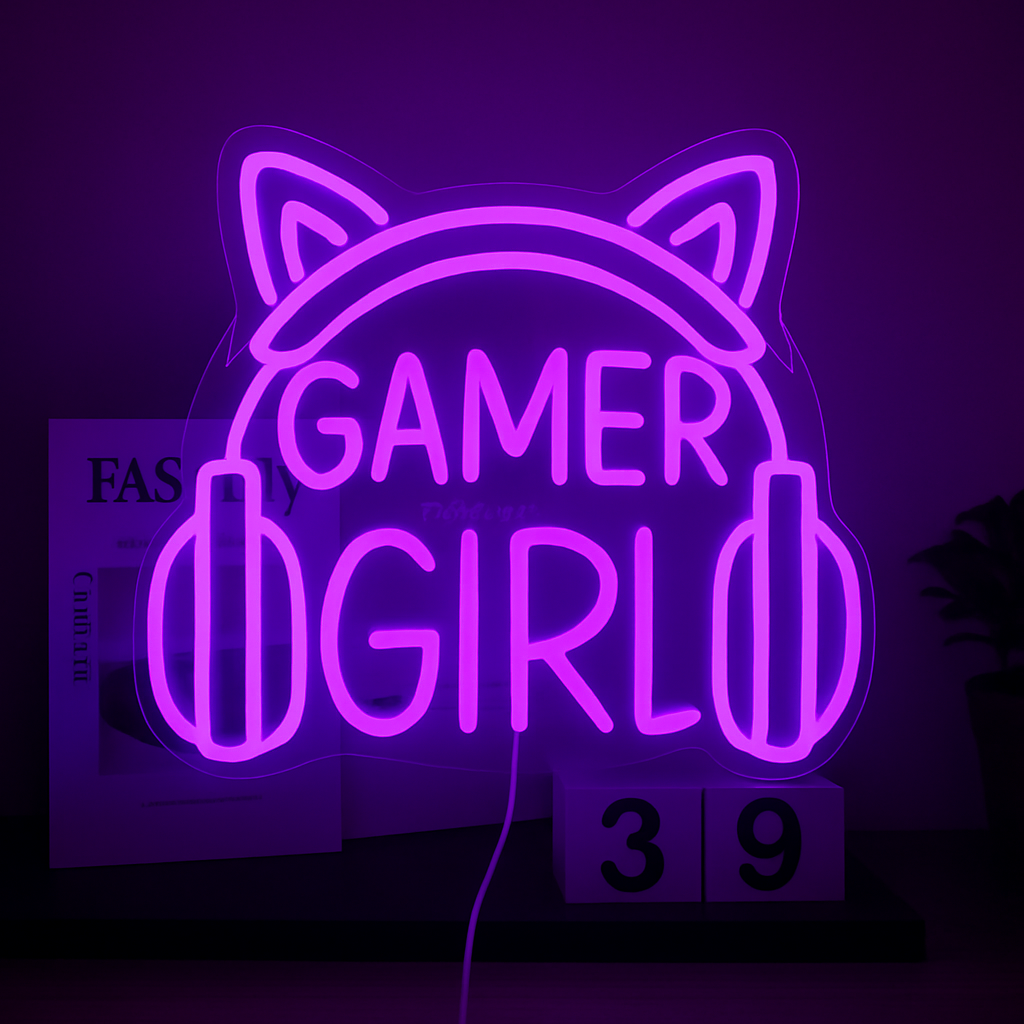 Led nápis gamer girl – Obrázok 6