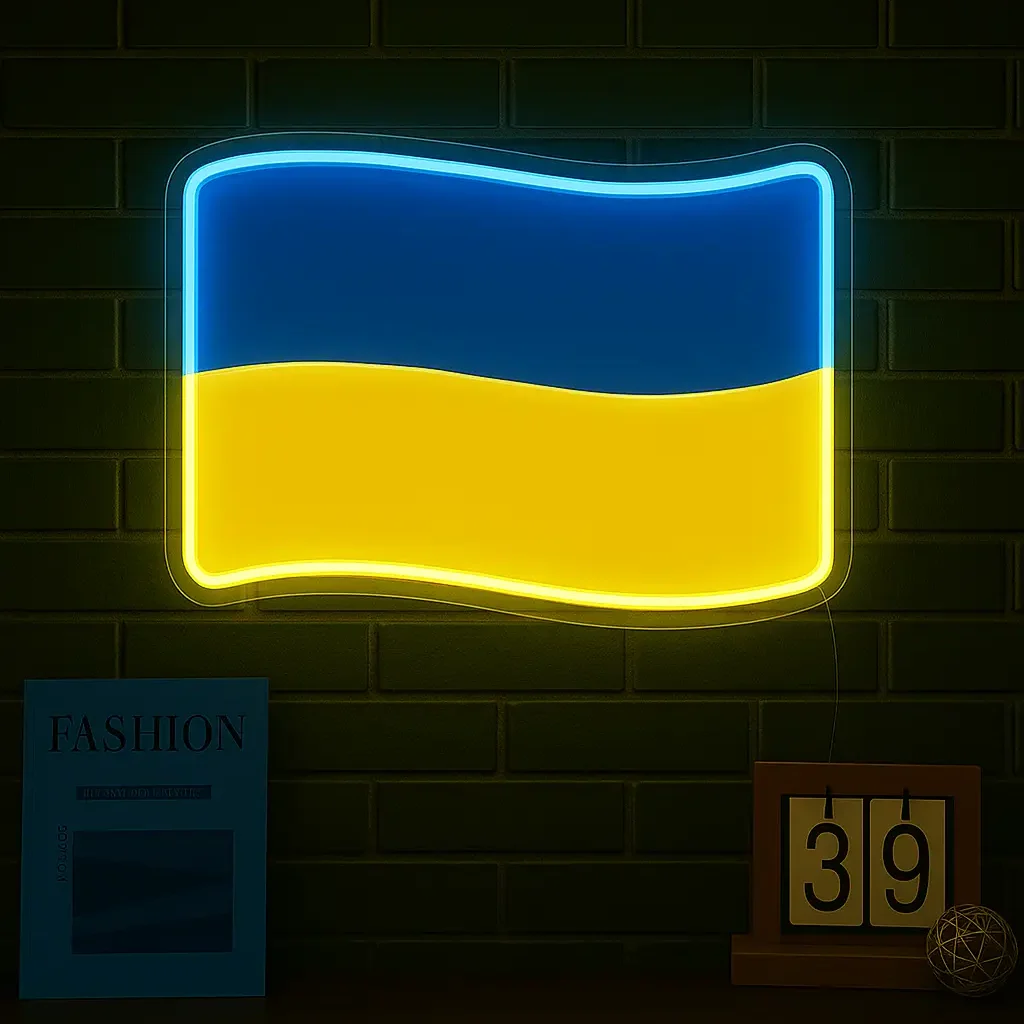 Led ukrajinska vlajka