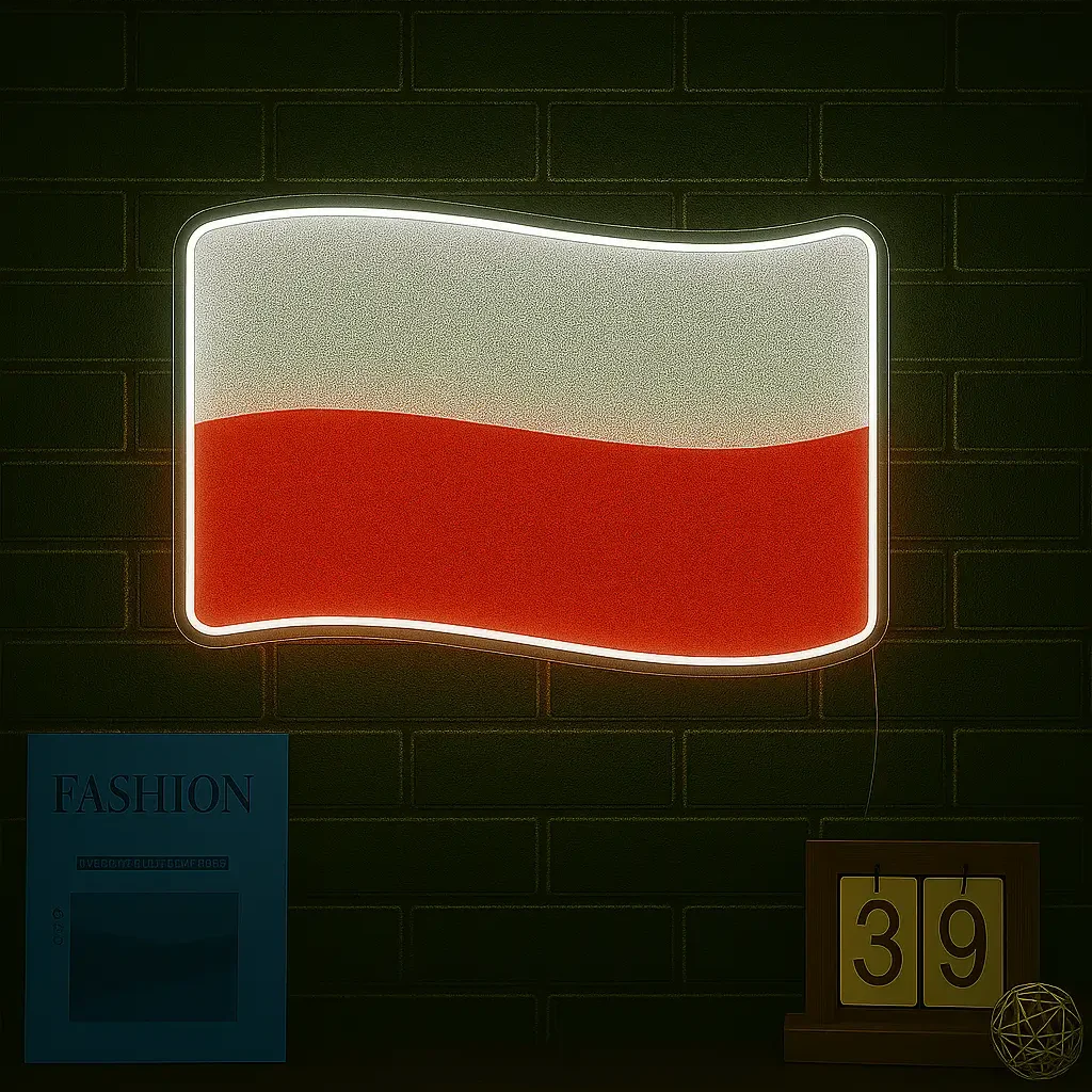 Led Poľská vlajka